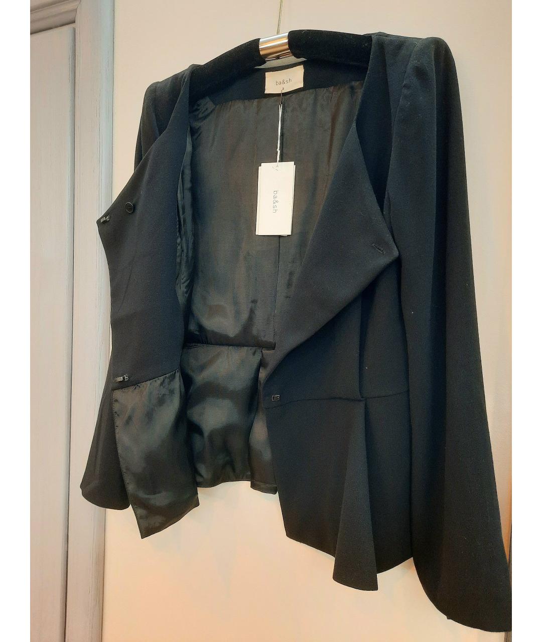BA&SH Черный вискозный жакет/пиджак, фото 5