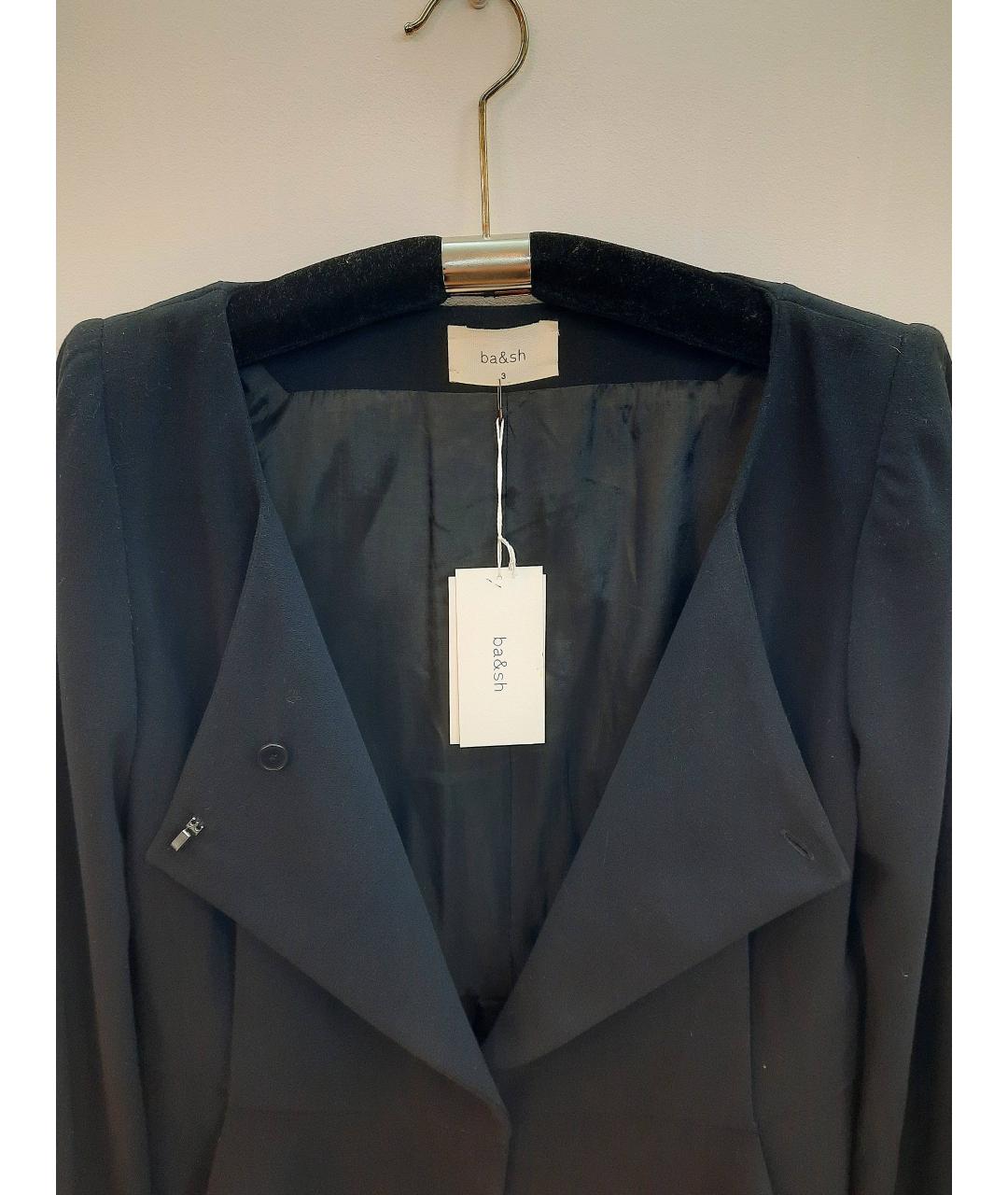 BA&SH Черный вискозный жакет/пиджак, фото 3