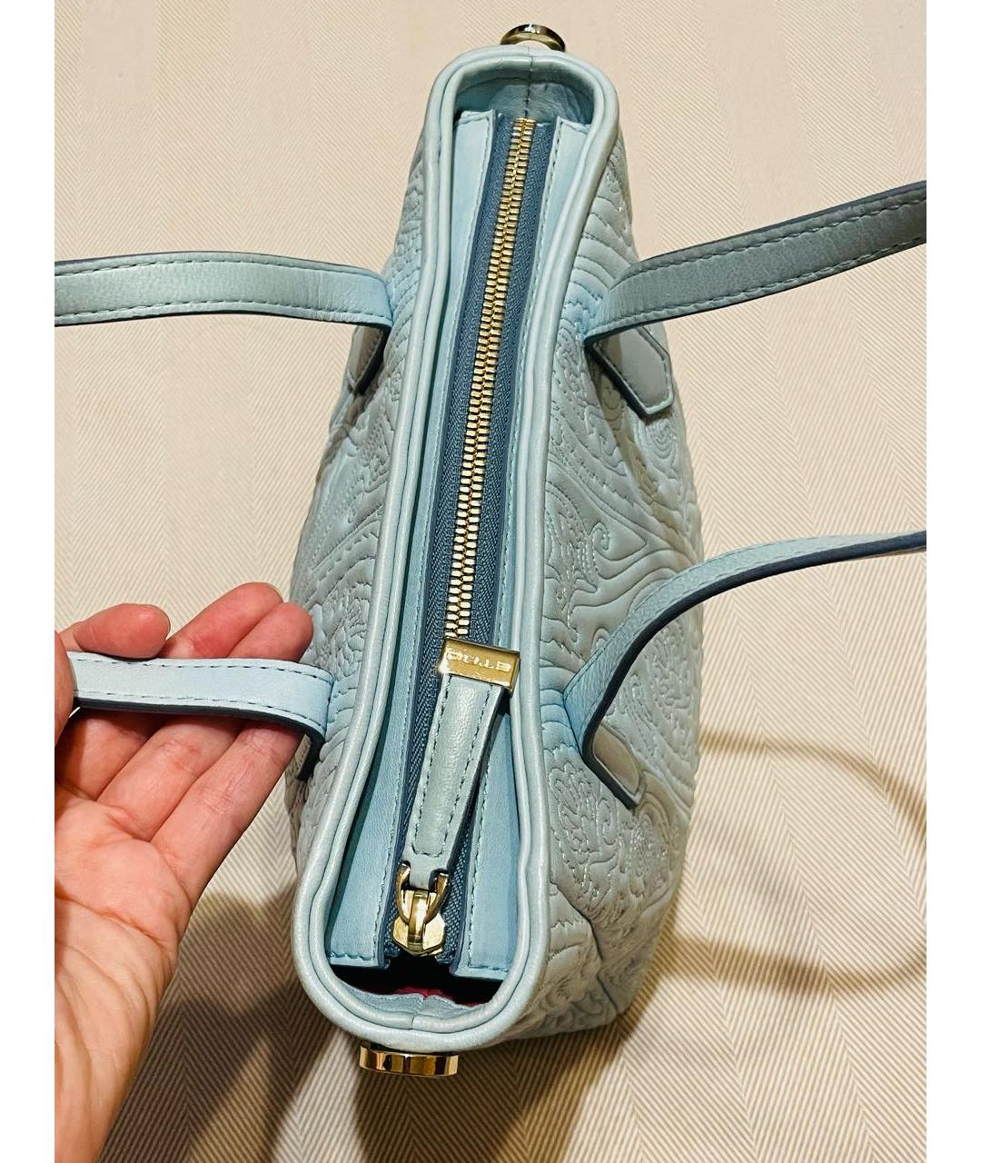 ETRO Голубая кожаная сумка через плечо, фото 6