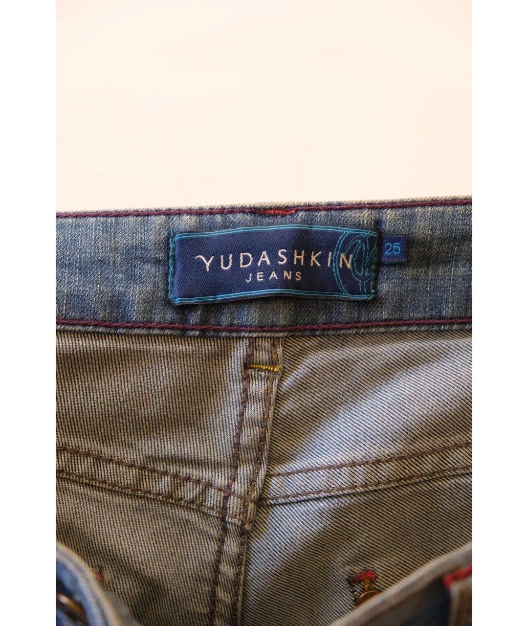 ALEXANDER ARUTYUNOV Синие хлопко-кашемировые джинсы слим, фото 7