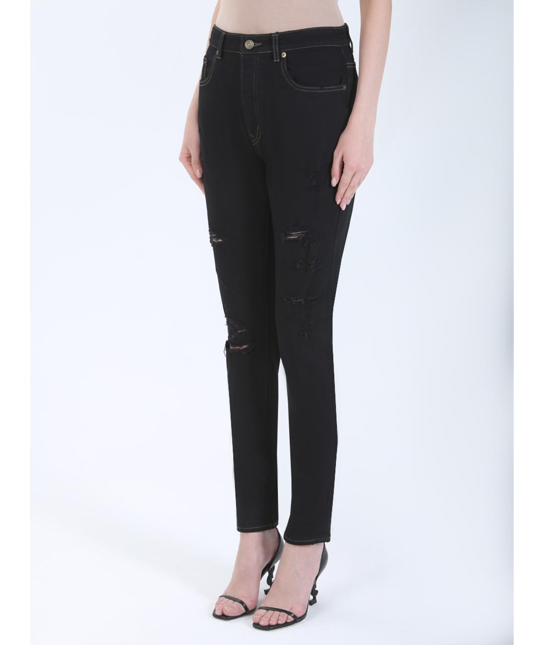 SAINT LAURENT Черные джинсы слим, фото 4