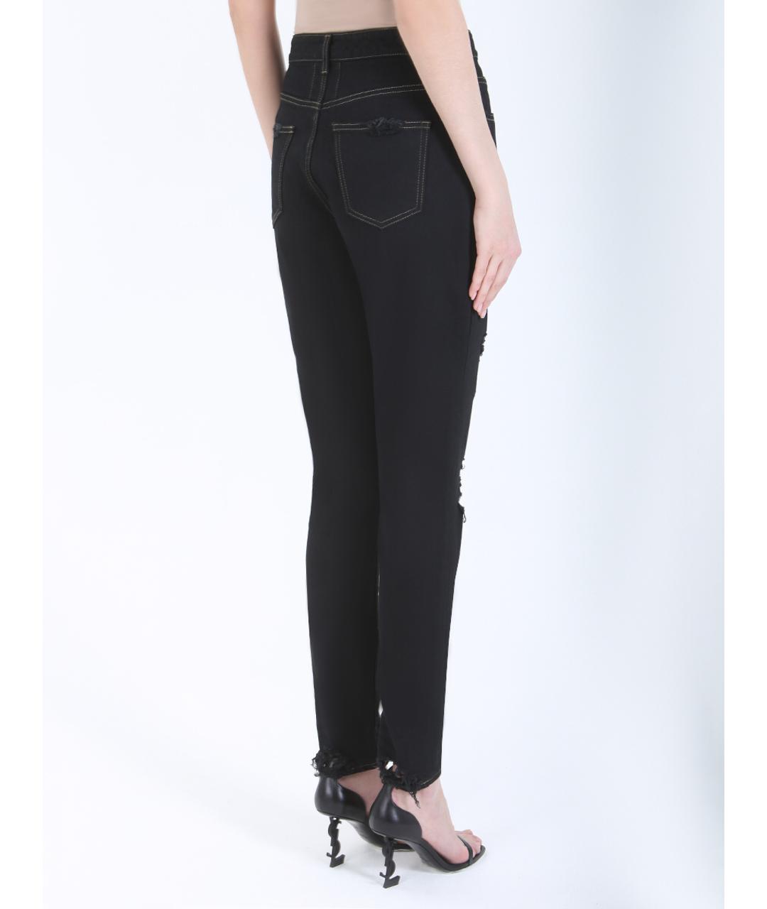 SAINT LAURENT Черные джинсы слим, фото 3