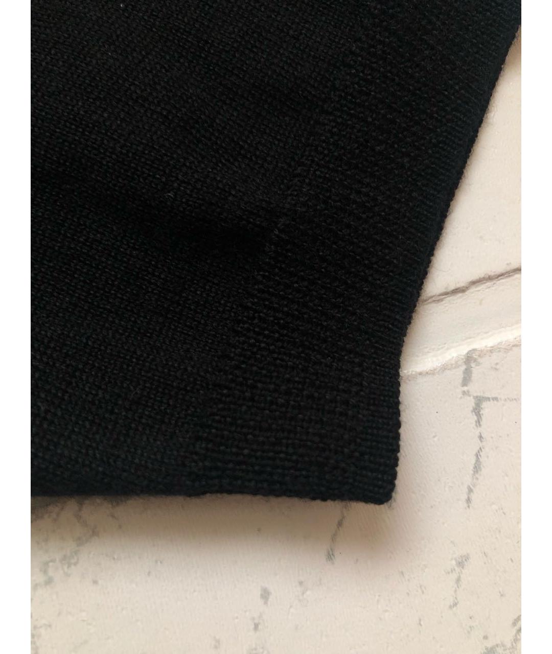 BURBERRY Черный шерстяной джемпер / свитер, фото 4