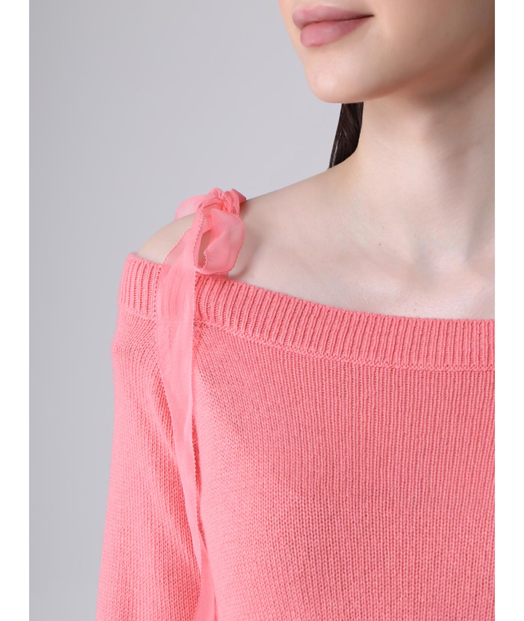 VALENTINO Розовый джемпер / свитер, фото 4