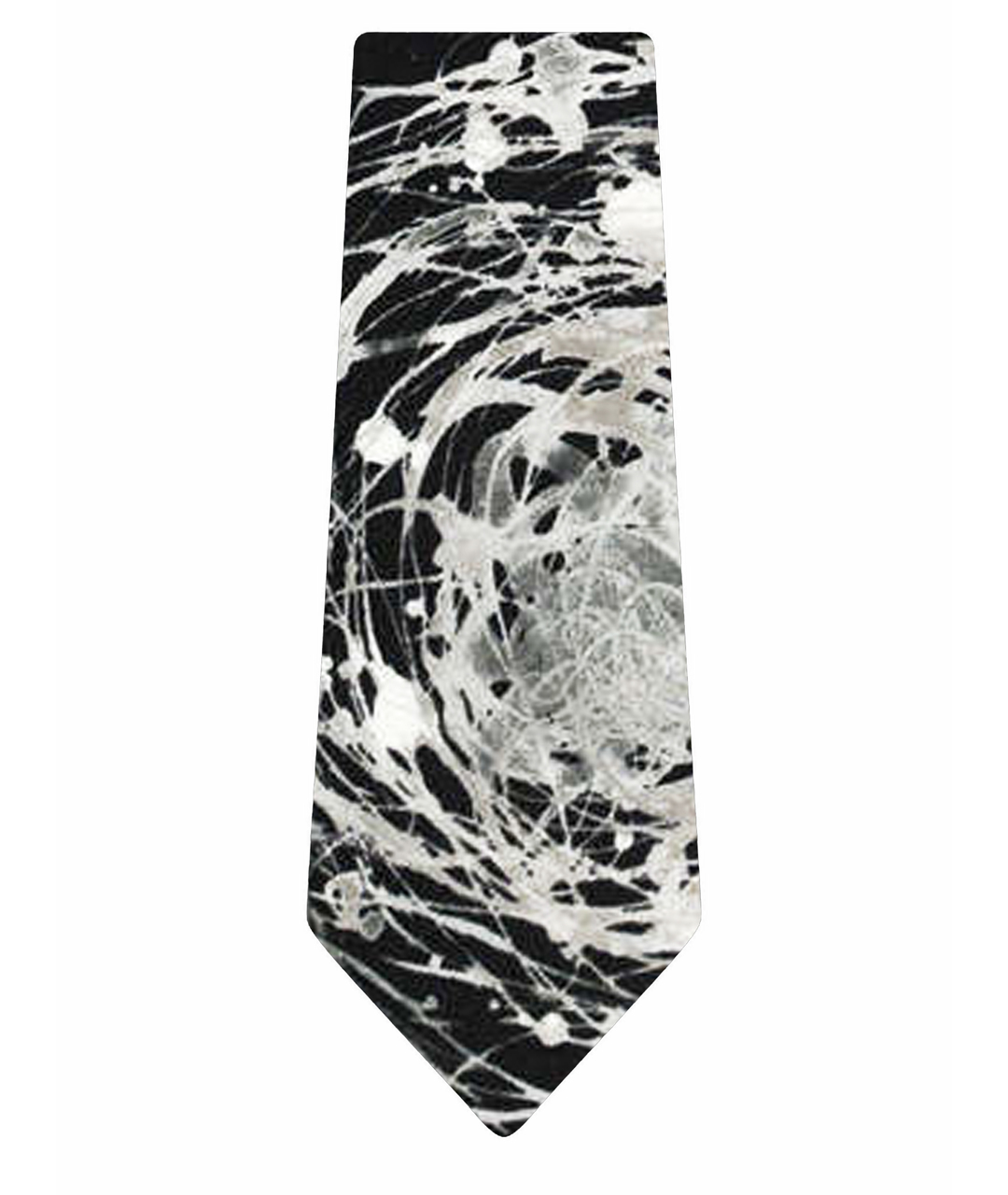 CHRISTIAN LACROIX Черный шелковый галстук, фото 1
