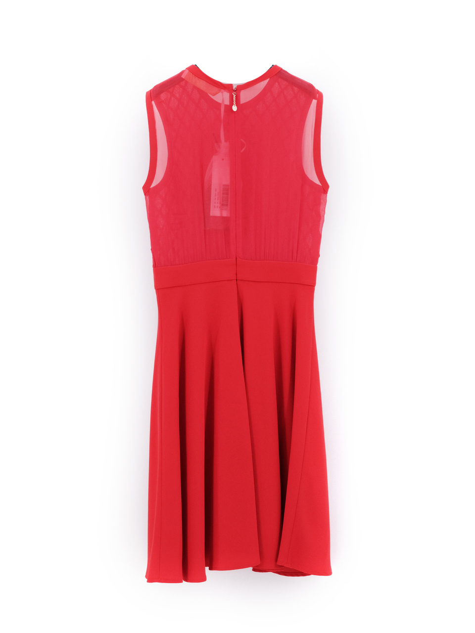 ELISABETTA FRANCHI Красное бархатное платье, фото 2