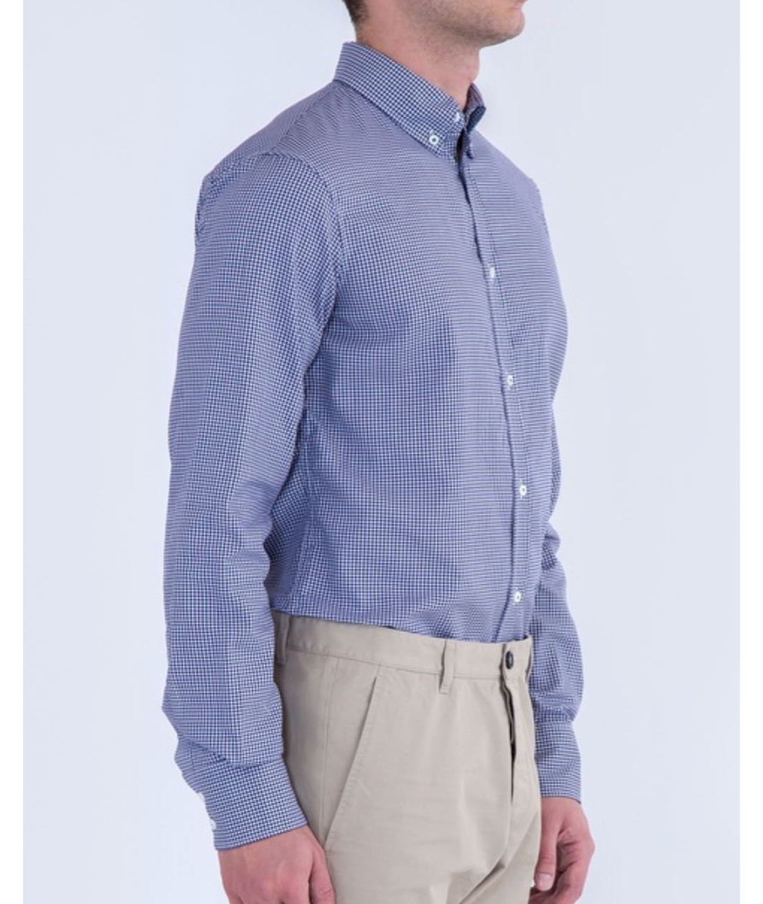 DSQUARED2 Синяя хлопковая классическая рубашка, фото 2