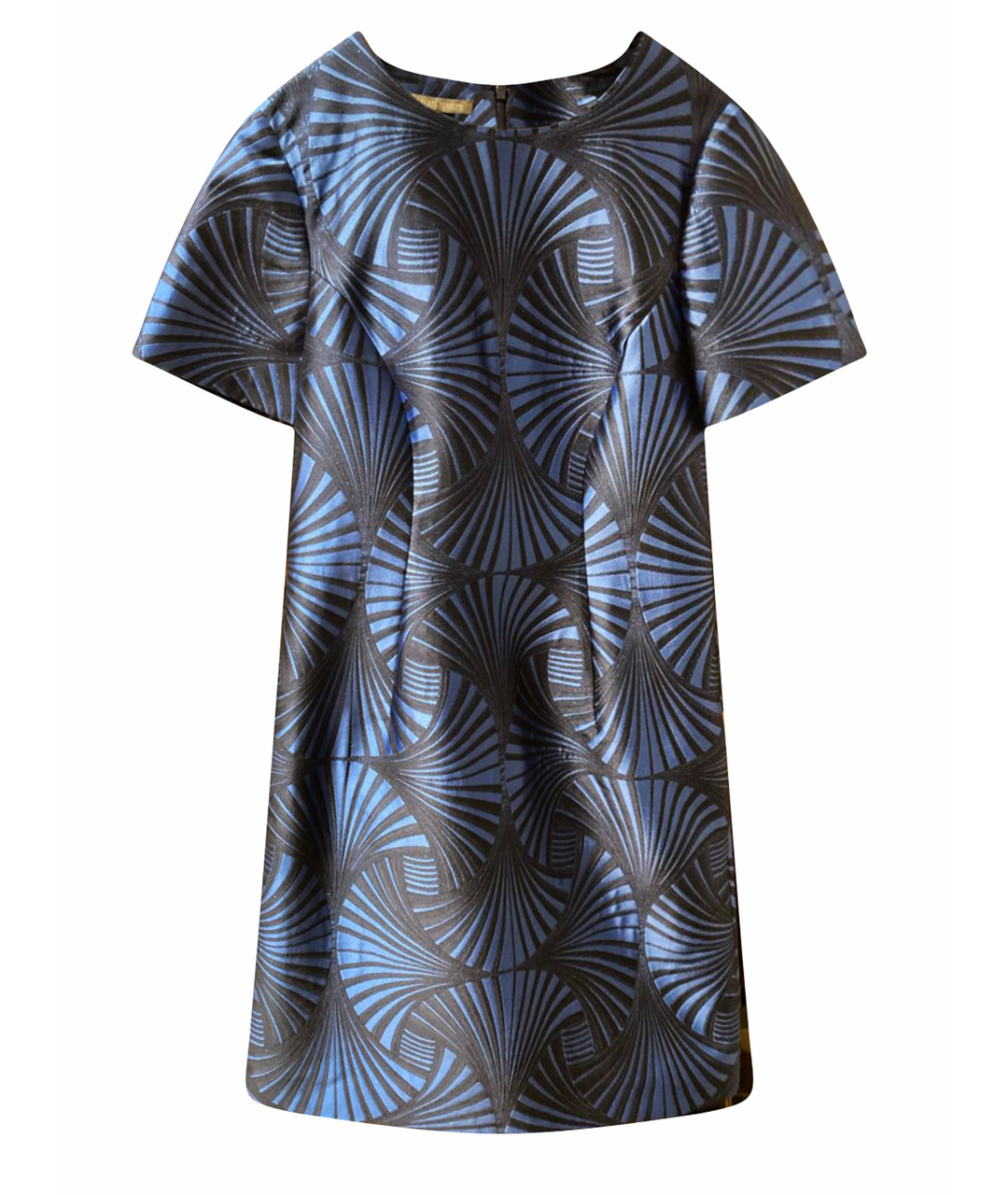 ALBERTA FERRETTI Синее полиэстеровое повседневное платье, фото 1