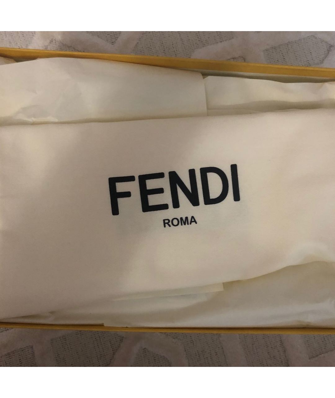 FENDI Белые кожаные кроссовки, фото 6