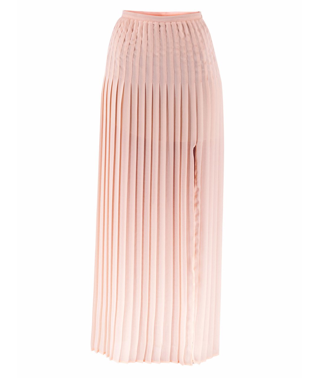 PINKO Розовая полиэстеровая юбка макси, фото 1
