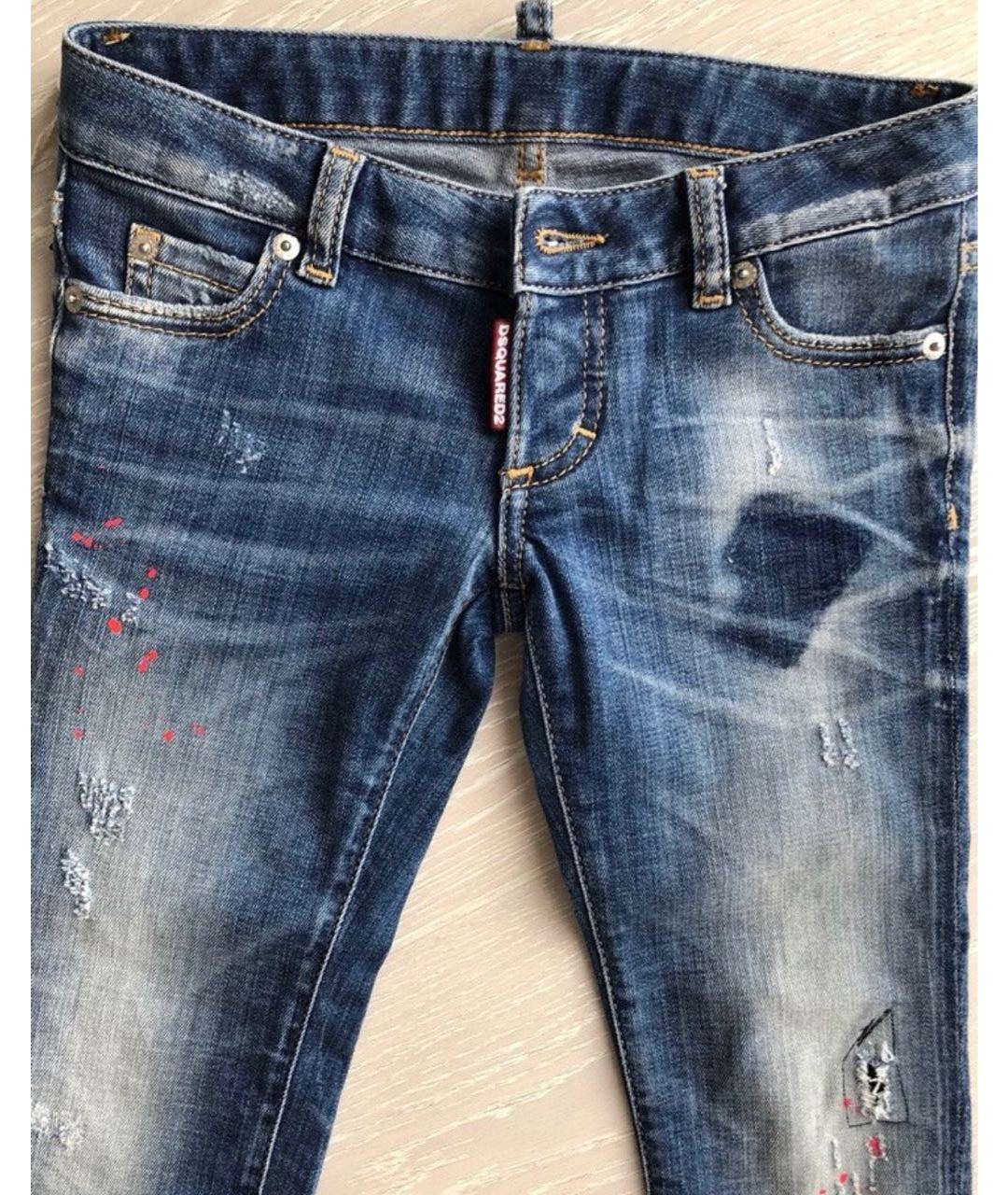 DSQUARED2 Синие деним детские джинсы, фото 4