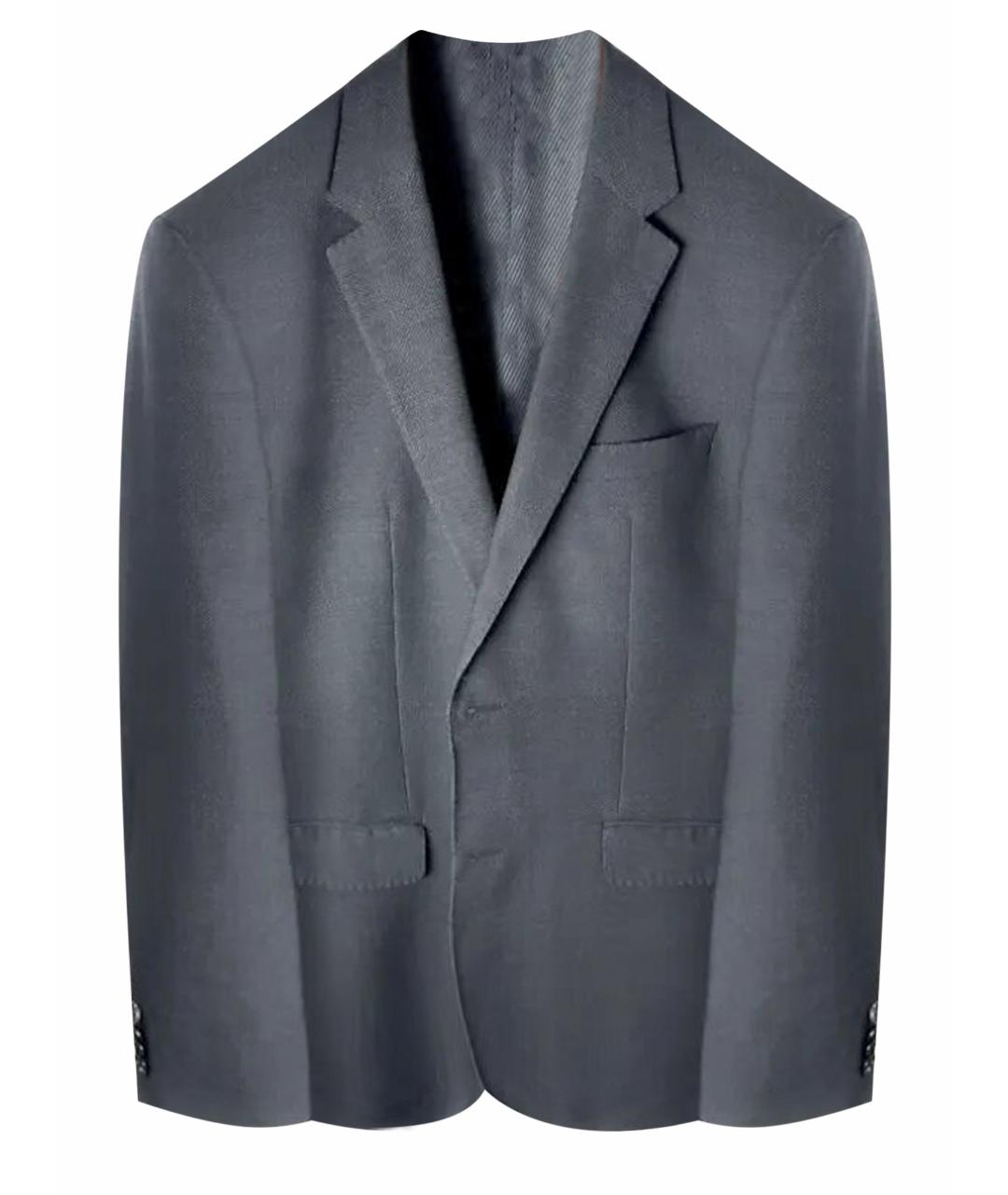 HUGO BOSS Серый шерстяной пиджак, фото 1
