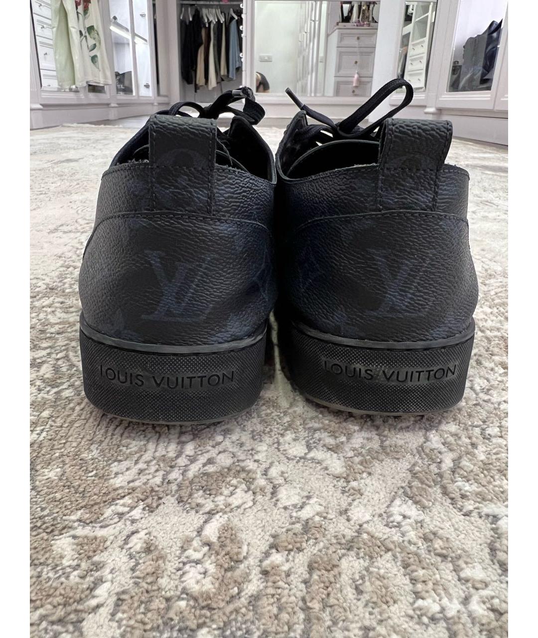 LOUIS VUITTON PRE-OWNED Темно-синие низкие кроссовки / кеды, фото 4