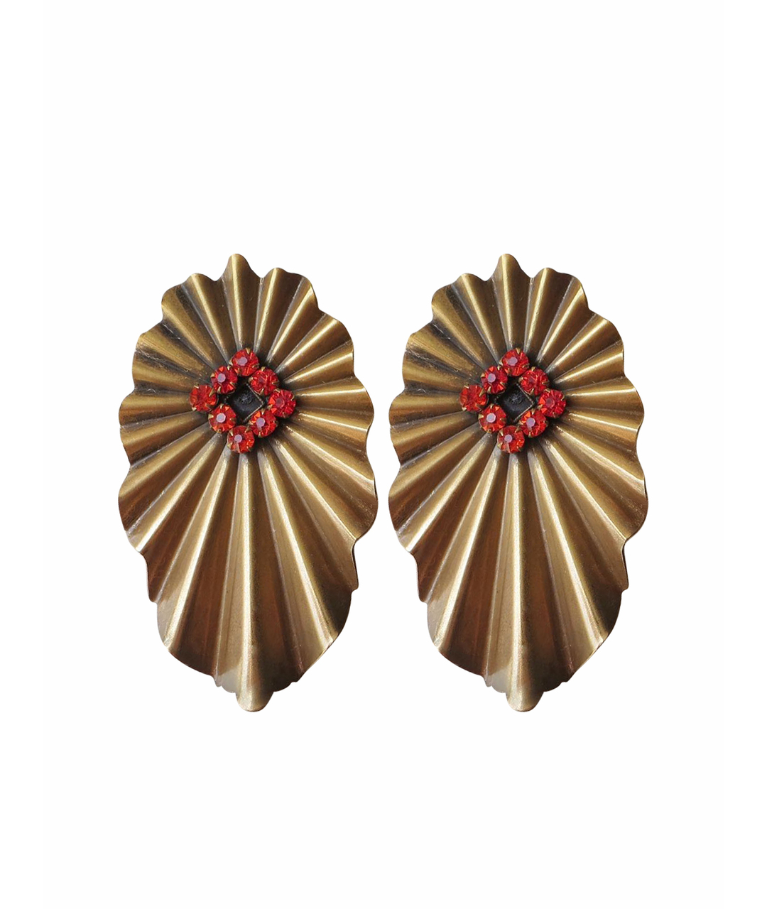 JOSEPH Золотые металлические серьги, фото 1