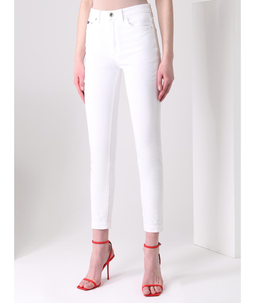 DOLCE&GABBANA Белые джинсы слим, фото 4