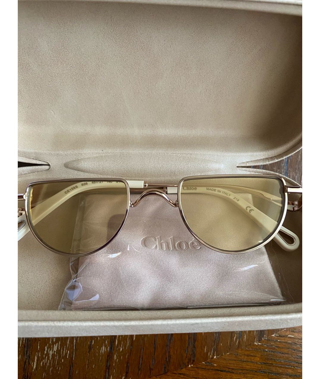 CHLOE Золотые солнцезащитные очки, фото 5