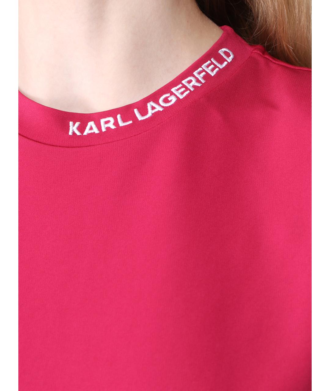 KARL LAGERFELD Розовое повседневное платье, фото 5