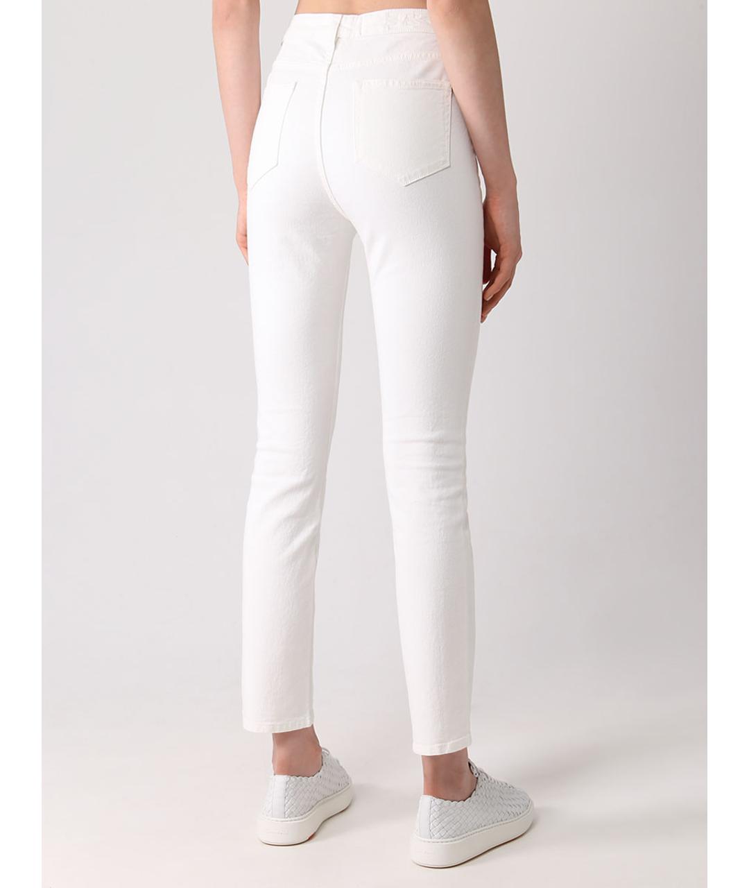 KITON Белые джинсы слим, фото 3