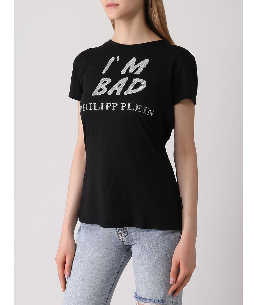PHILIPP PLEIN Черная футболка, фото 4