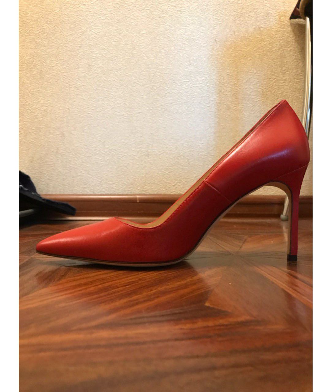 MANOLO BLAHNIK Красные кожаные туфли, фото 8