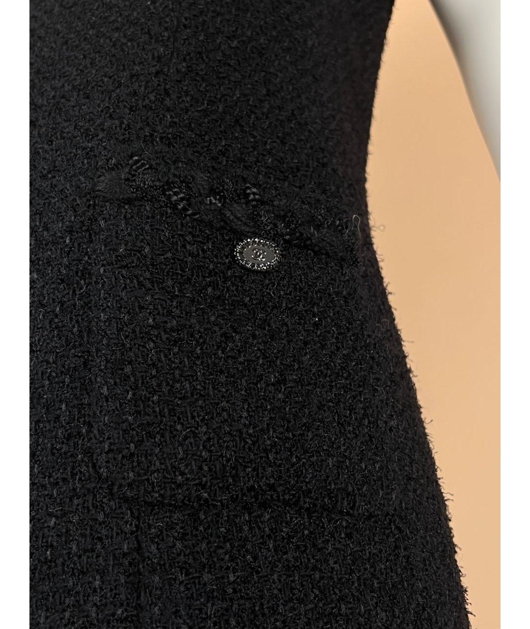 CHANEL Черное твидовое платье, фото 7