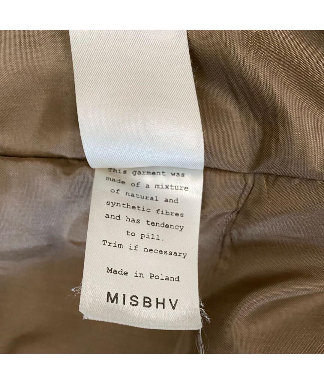 MISBHV Коричневое шерстяное пальто, фото 5
