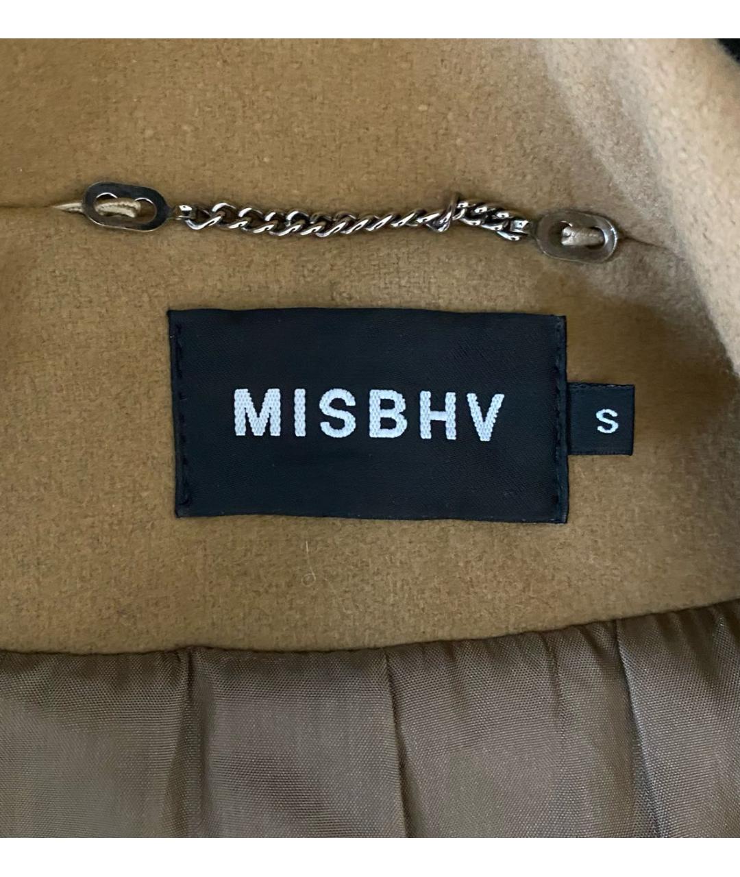 MISBHV Коричневое шерстяное пальто, фото 3
