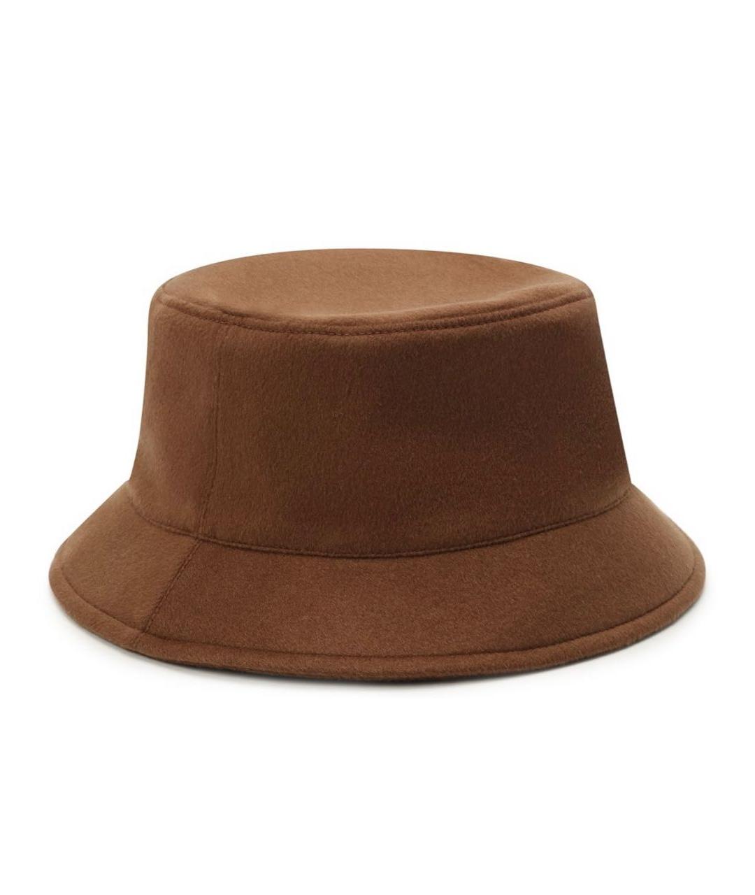 LORO PIANA Коричневая кашемировая шляпа, фото 2