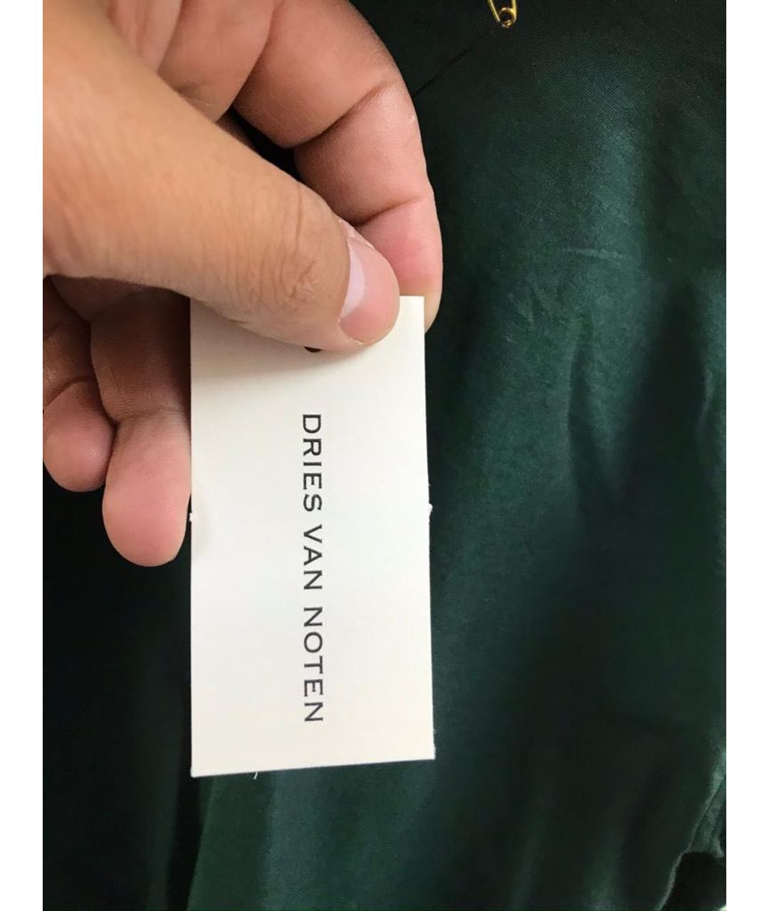 DRIES VAN NOTEN Зеленая хлопковая кэжуал рубашка, фото 3