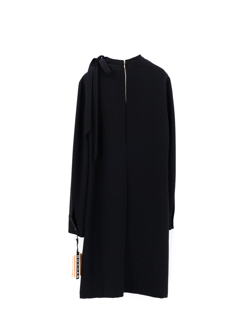ROCHAS Черное полиэстеровое повседневное платье, фото 2