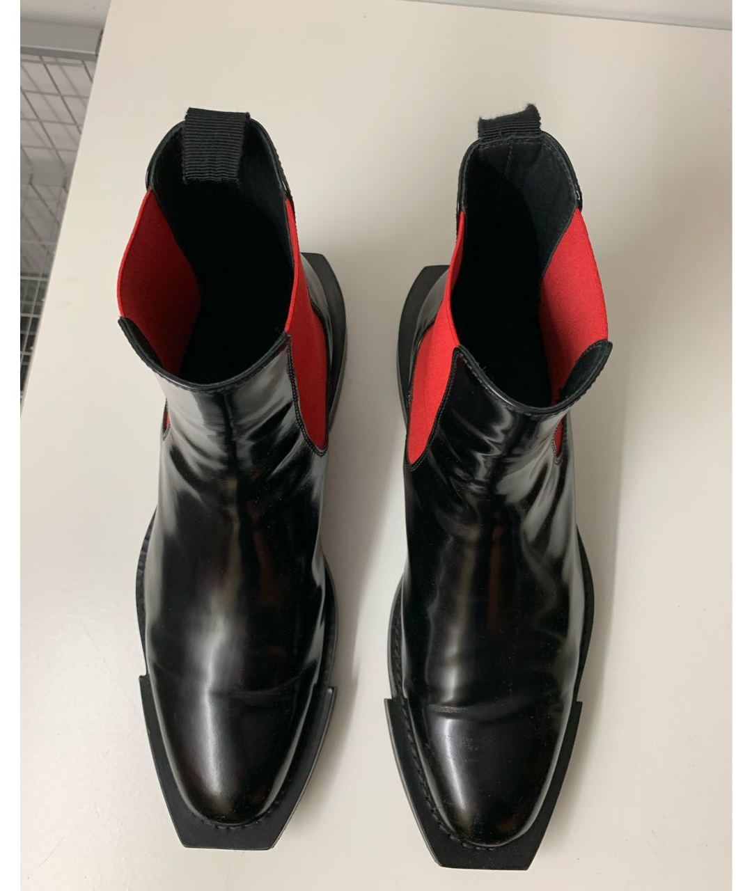 ALEXANDER MCQUEEN Черные кожаные высокие ботинки, фото 3