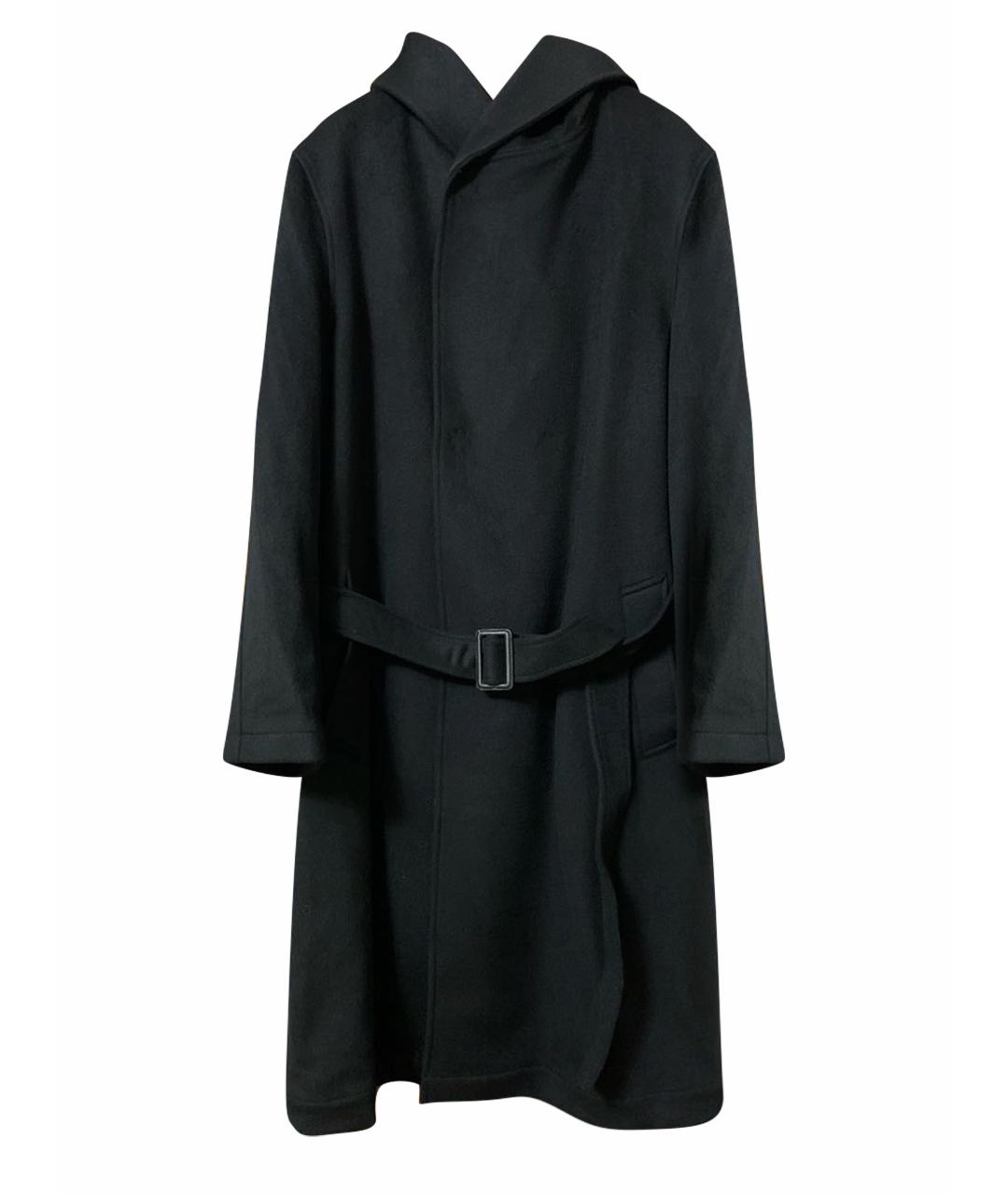 YOHJI YAMAMOTO Черное шерстяное пальто, фото 1
