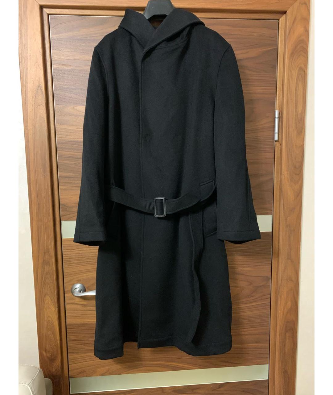 YOHJI YAMAMOTO Черное шерстяное пальто, фото 9
