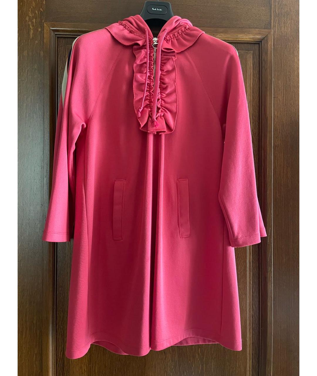 GUCCI Розовое хлопковое повседневное платье, фото 4
