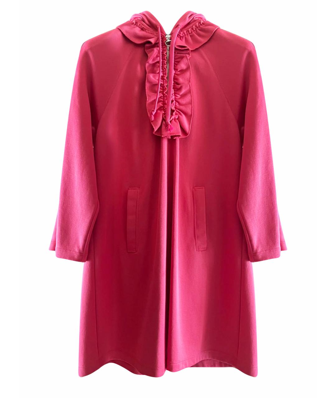 GUCCI Розовое хлопковое повседневное платье, фото 1