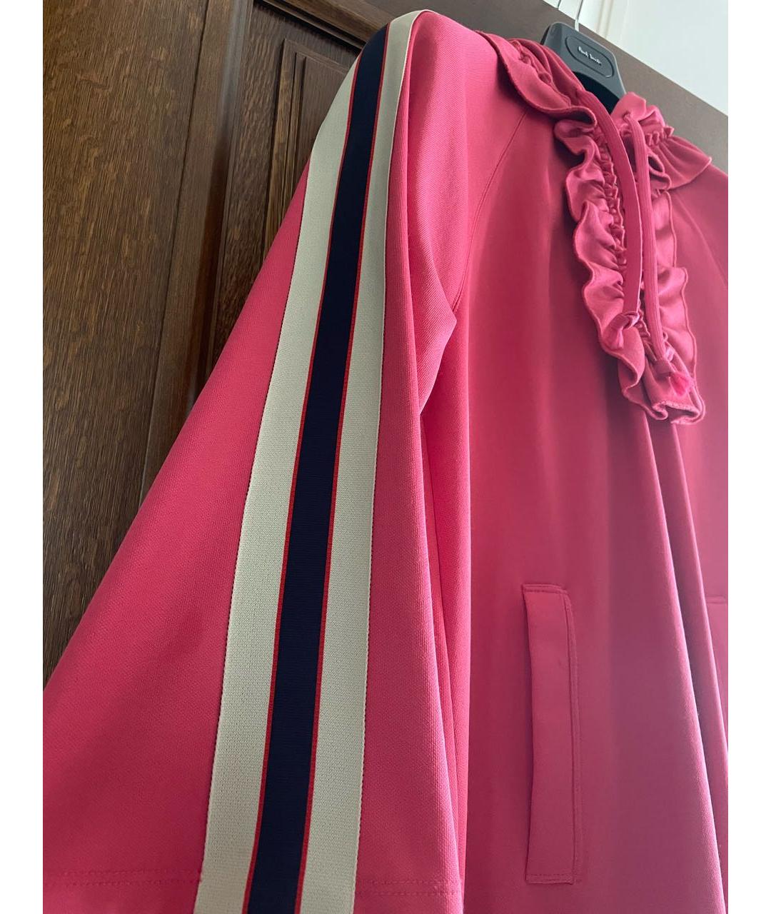 GUCCI Розовое хлопковое повседневное платье, фото 2