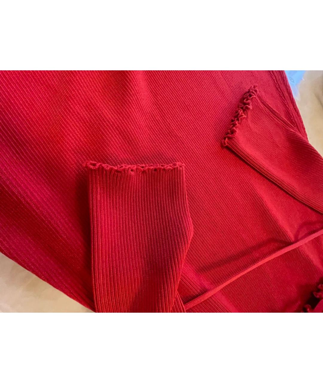 ALTUZARRA Красное вискозное платье, фото 4