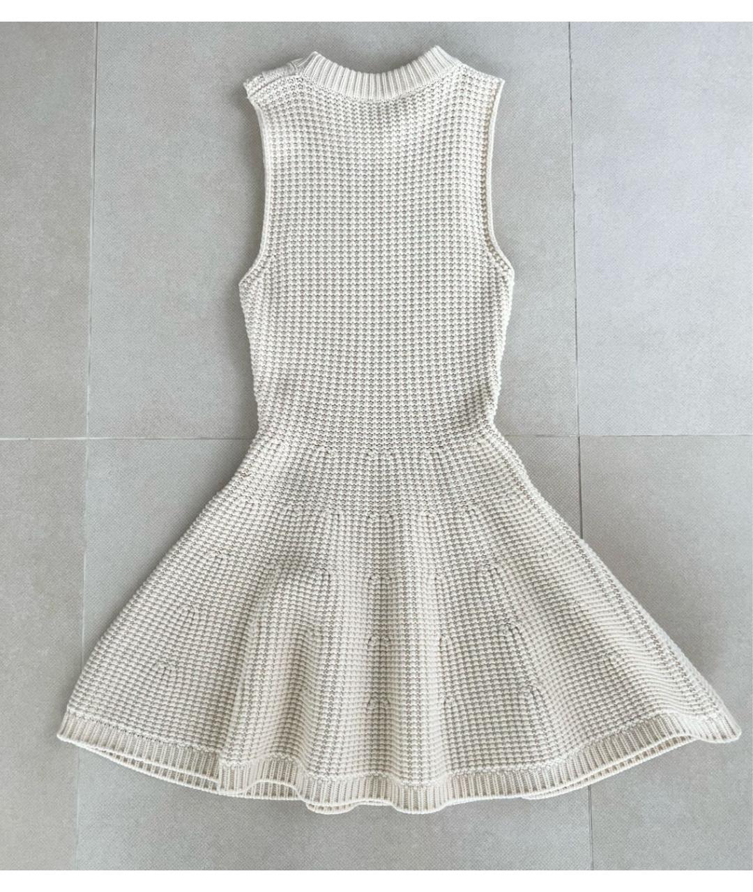 MRZ Белое шерстяное повседневное платье, фото 2