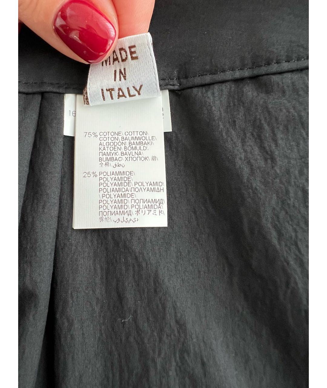 BRUNELLO CUCINELLI Черная хлопковая юбка макси, фото 5