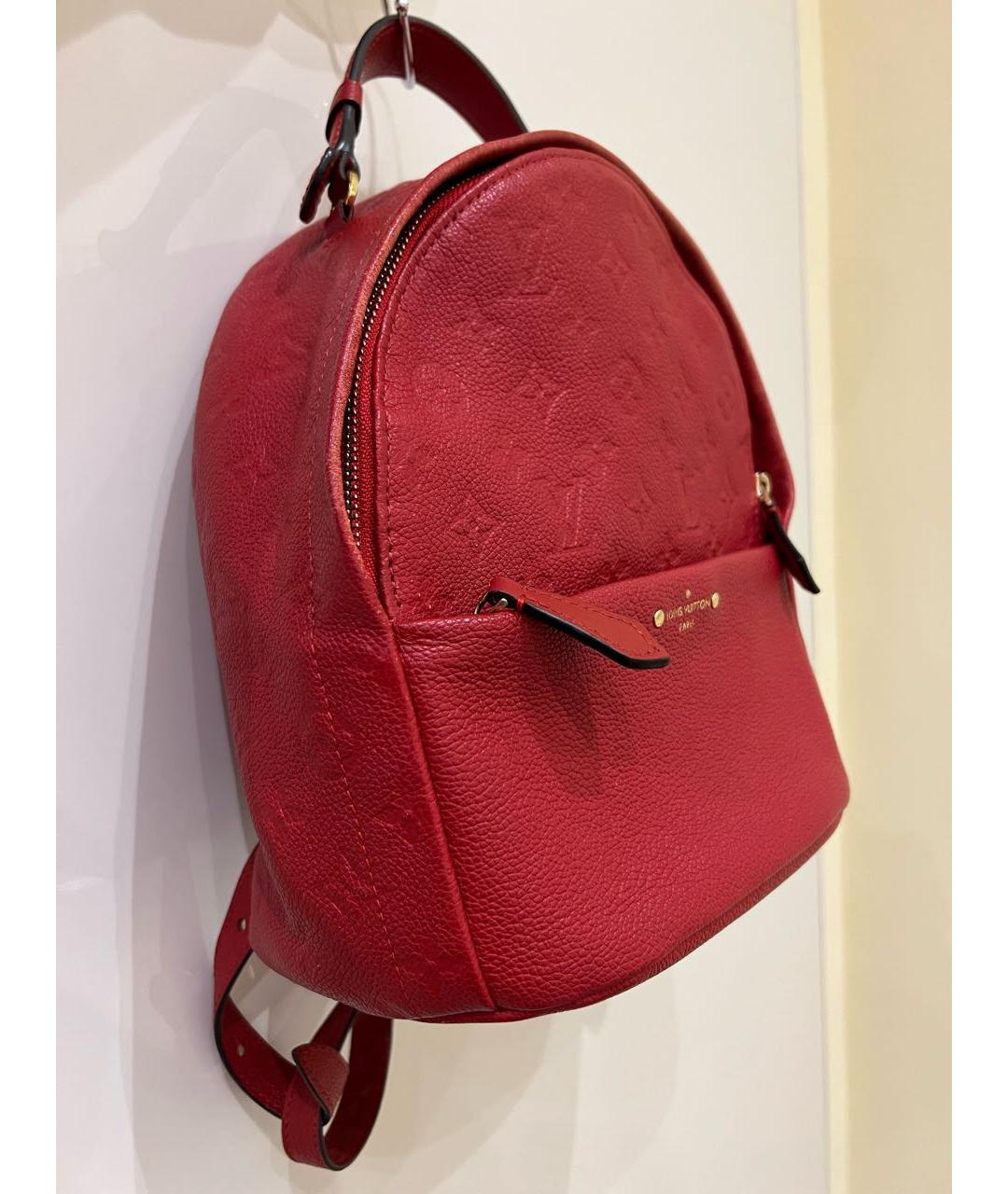 LOUIS VUITTON PRE-OWNED Красный кожаный рюкзак, фото 2