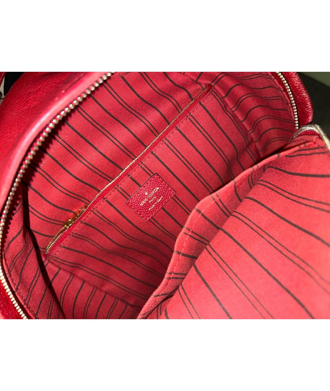 LOUIS VUITTON PRE-OWNED Красный кожаный рюкзак, фото 4
