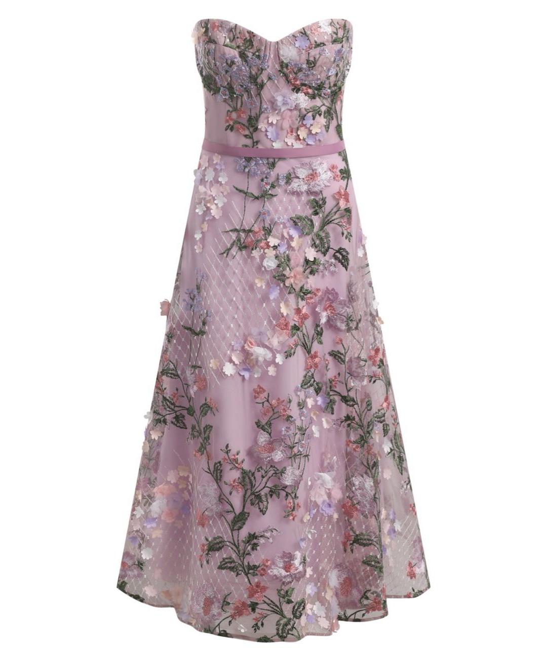 MARCHESA NOTTE Мульти полиэстеровое вечернее платье, фото 1