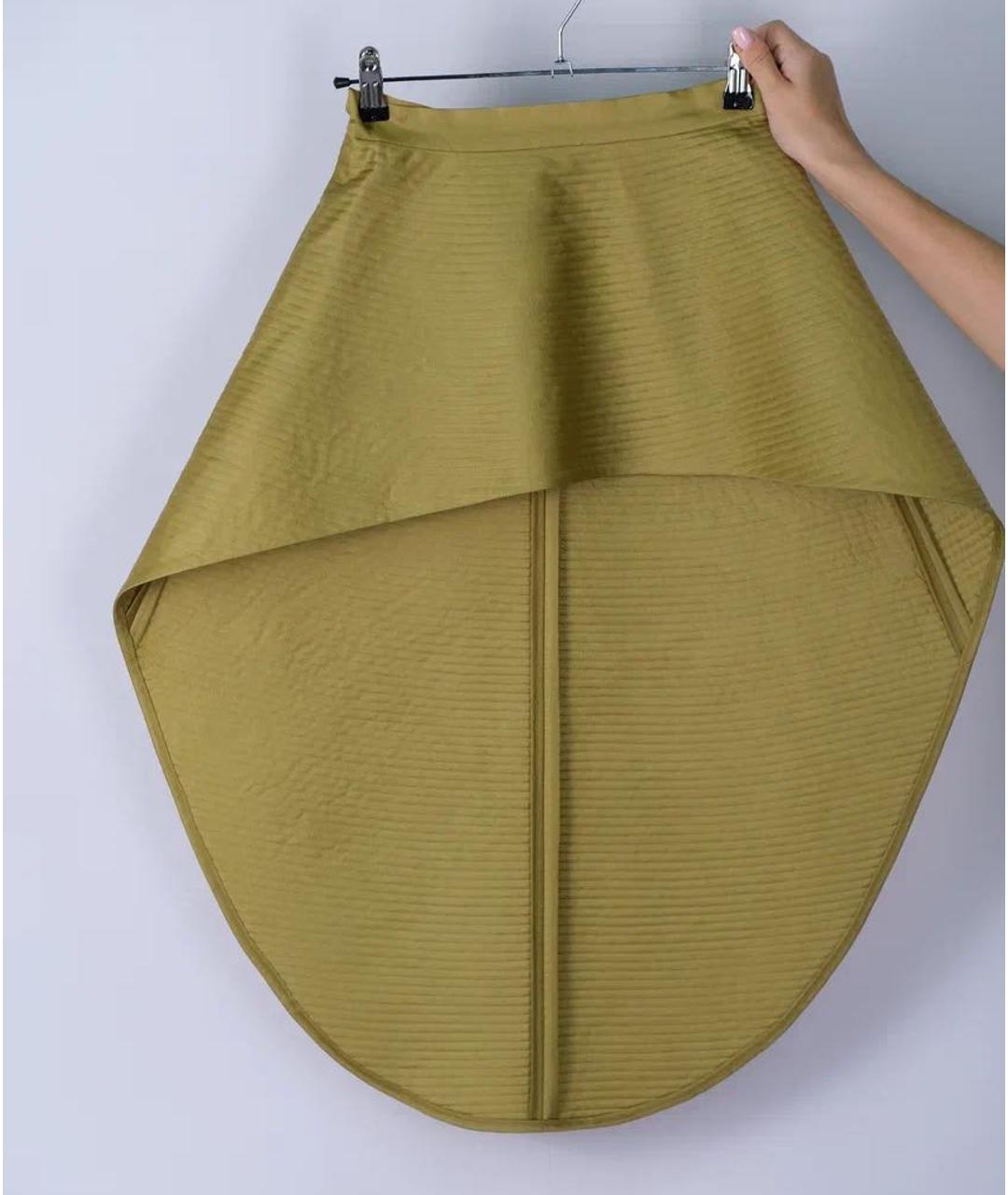 RUBAN Зеленая полиуретановая юбка мини, фото 4
