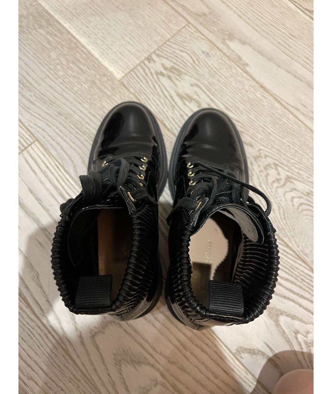 GIANVITO ROSSI Черные ботинки из лакированной кожи, фото 3