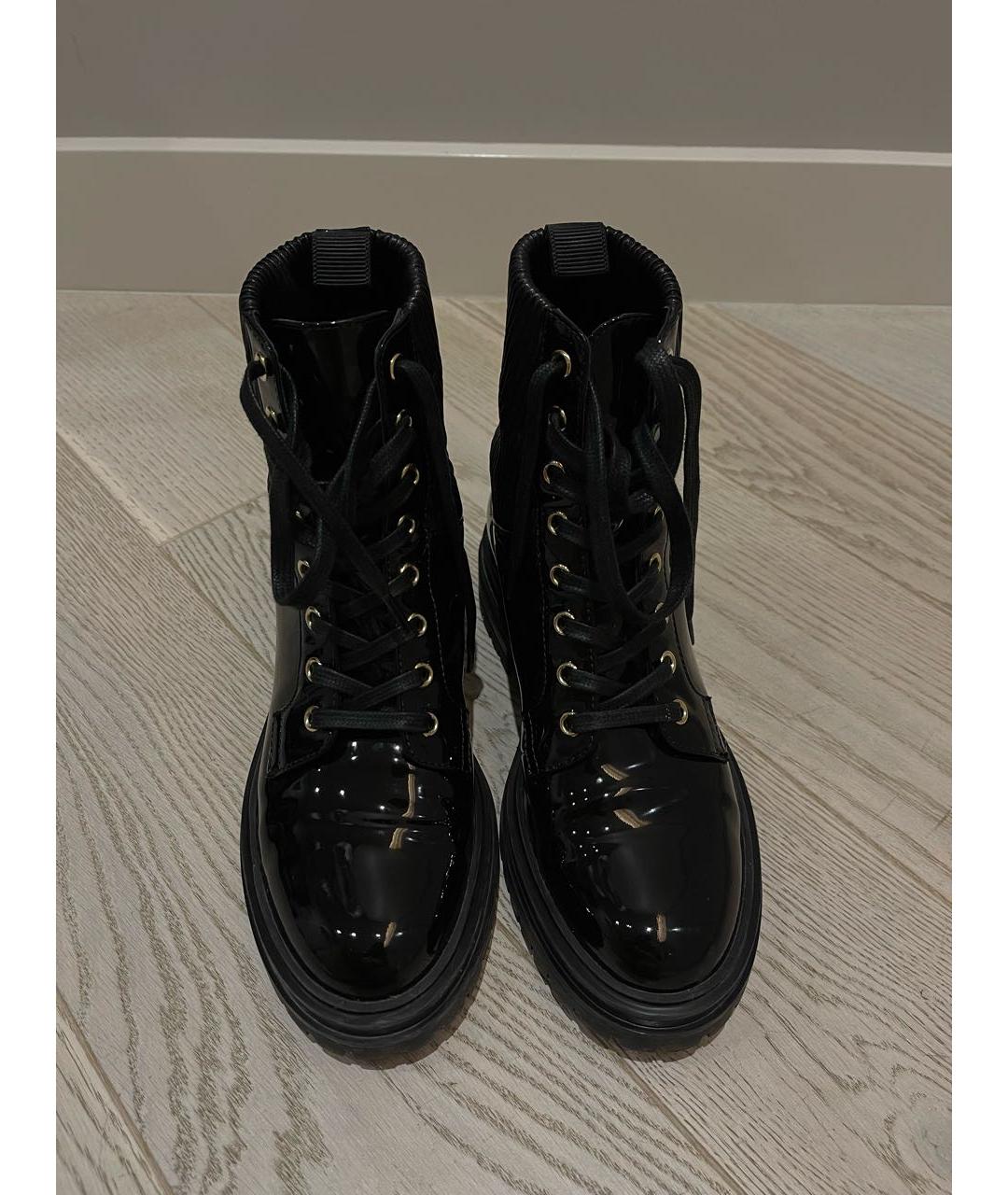 GIANVITO ROSSI Черные ботинки из лакированной кожи, фото 2