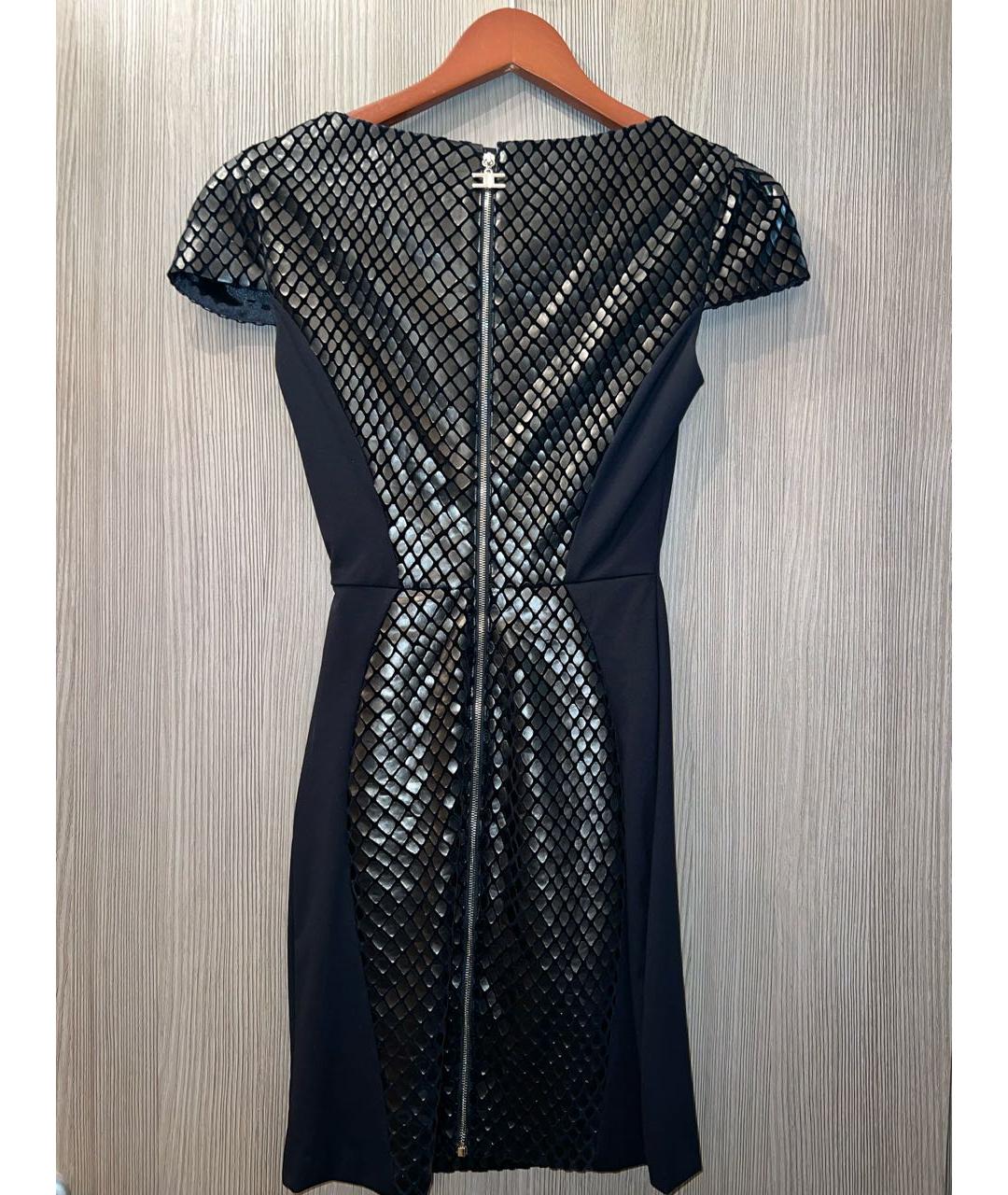 ELISABETTA FRANCHI Черное коктейльное платье, фото 3
