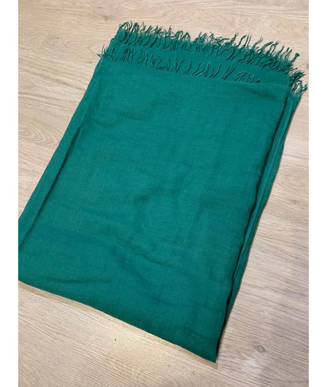 ISABEL MARANT ETOILE Зеленый кашемировый шарф, фото 2