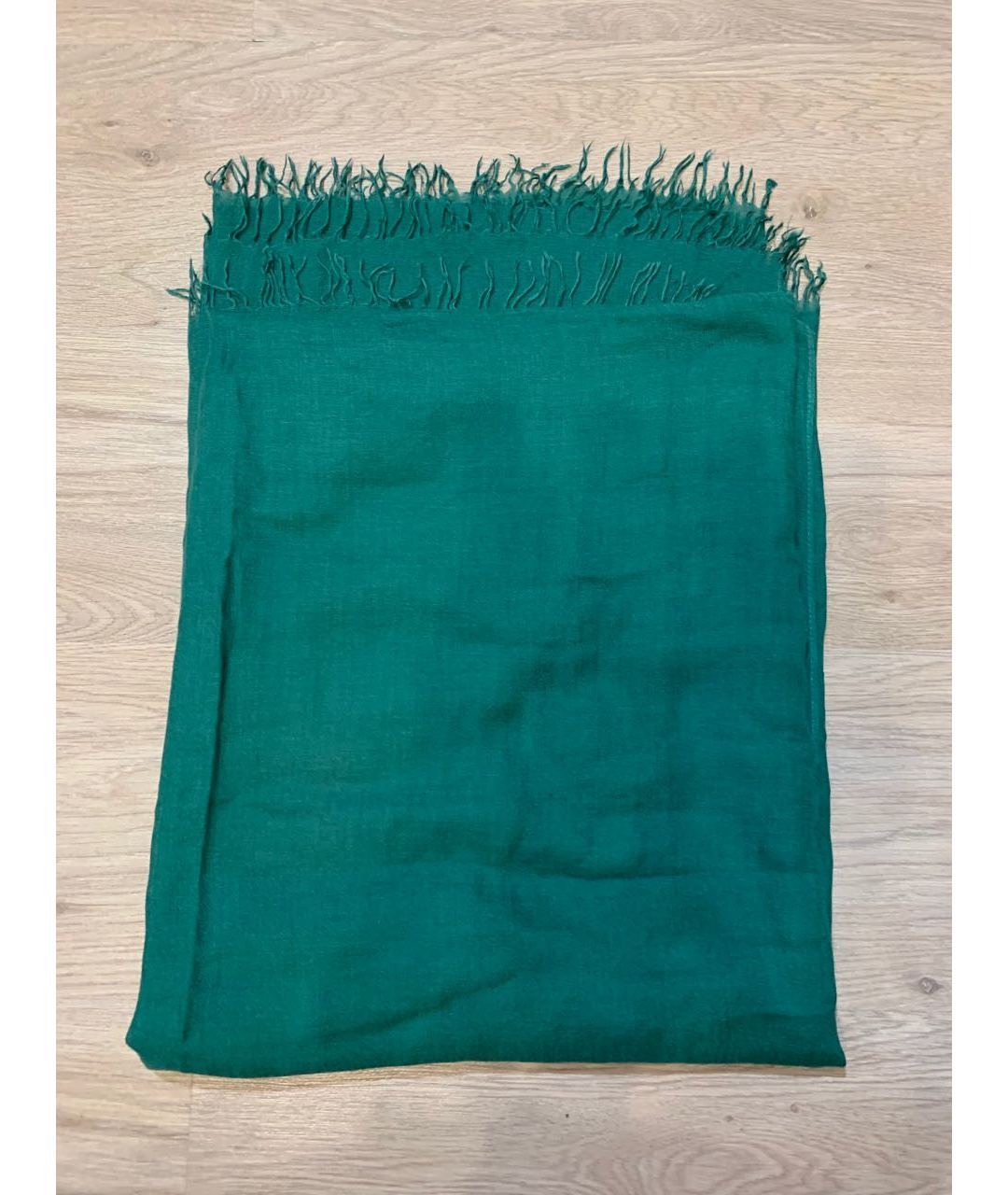 ISABEL MARANT ETOILE Зеленый кашемировый шарф, фото 5