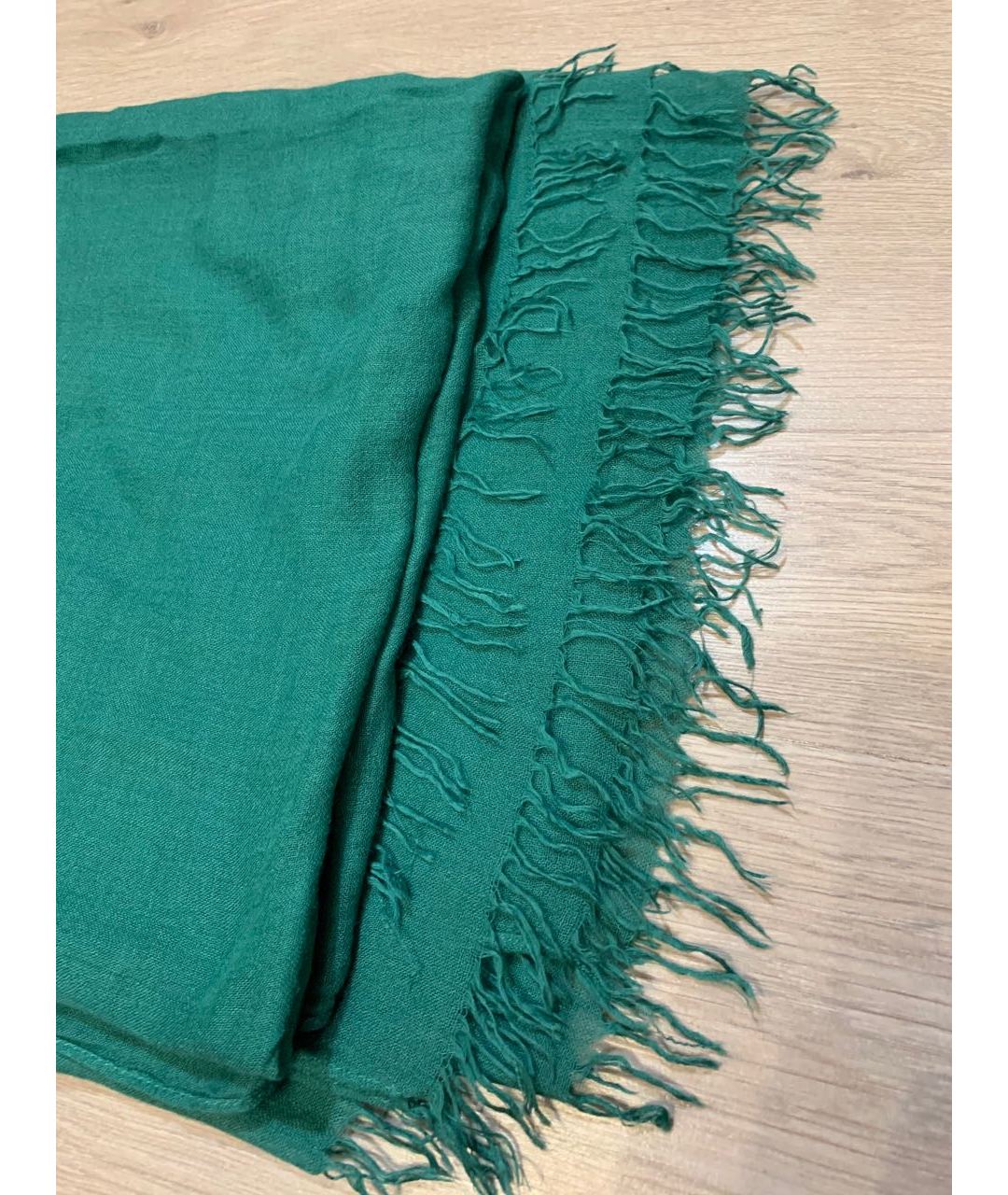 ISABEL MARANT ETOILE Зеленый кашемировый шарф, фото 3