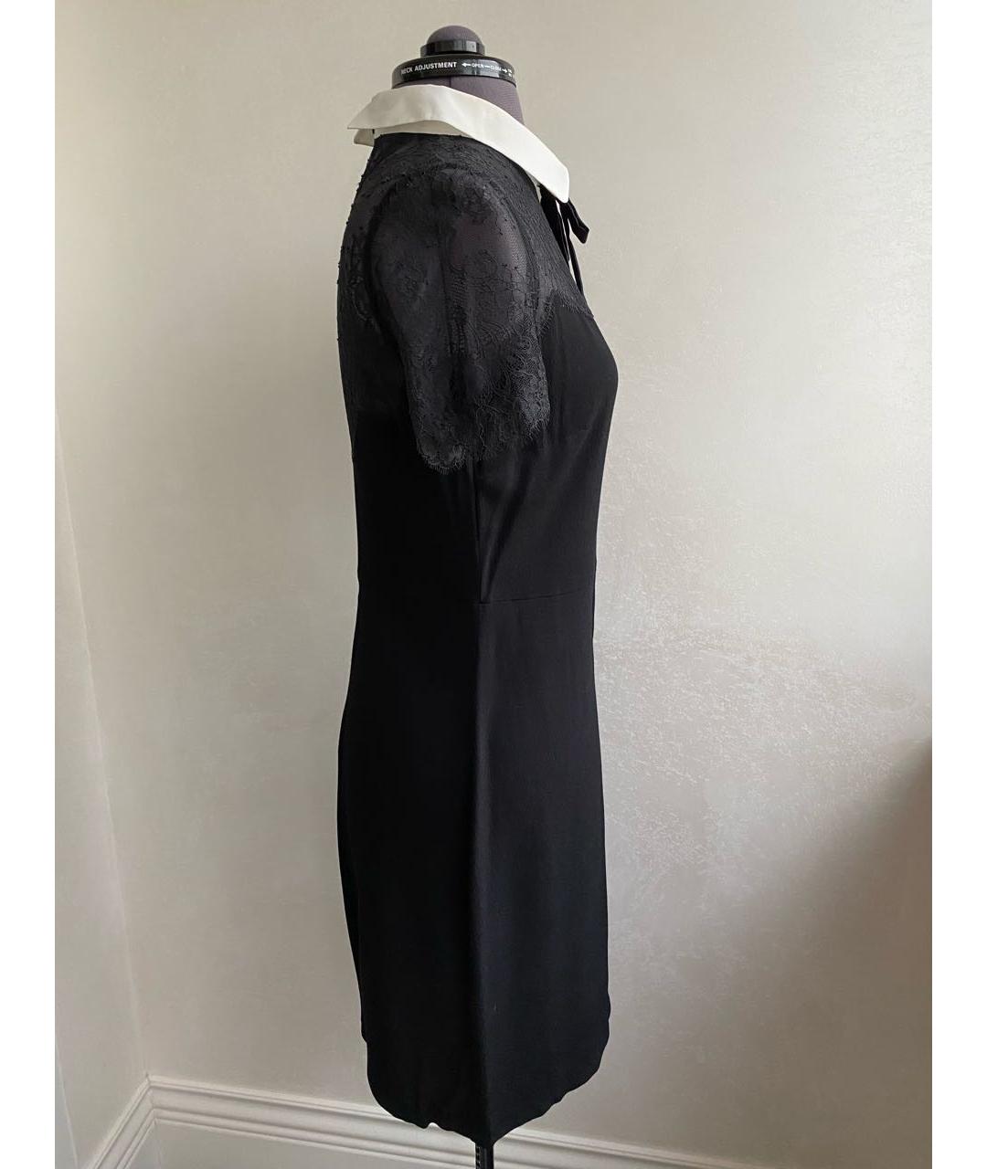 SANDRO Черное вискозное коктейльное платье, фото 7